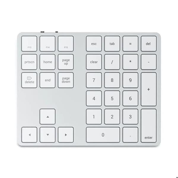 SATECHI BLUETOOTH Utökat NUMERISKT TANGENTBORD - 34 NUMERISKT Silver