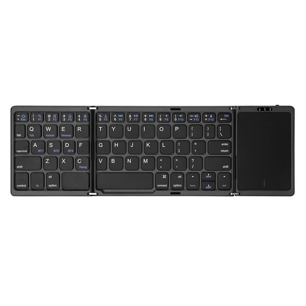 INF Tri-Foldbart Trådløst Tastatur for Multi-System Enheter