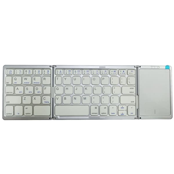 INF Tri-Foldbar Multi-System Trådløst Tastatur til Telefoner & Tablets