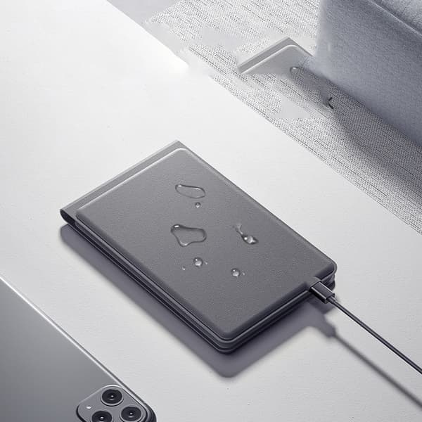 INF Tri-Fold Läder Bluetooth Tangentbord - Portabelt & Stilrent