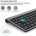 Miniatyrbild 2 av 4: Trådlöst tangentbord och mus - QWERT TD® - Combo - 1600 dpi - Bluetooth - USB 2.4GHz