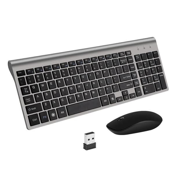 Trådlöst tangentbord och mus - QWERT TD® - Combo - 1600 dpi - Bluetooth - USB 2.4GHz