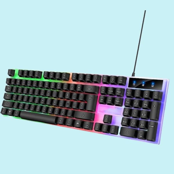 Tangentbord och mus - ZENTAVO - 1200DPI - USB - Ljus effekter - Mekanisk