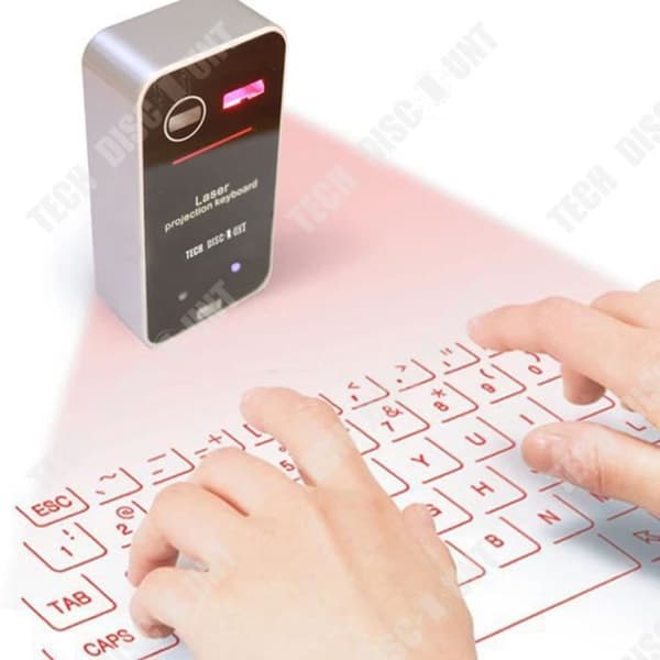 TD® virtuellt lasertangentbord qwerty trådlös bluetooth mac tyst billig android bärbar projektor smartphone surfplatta mini