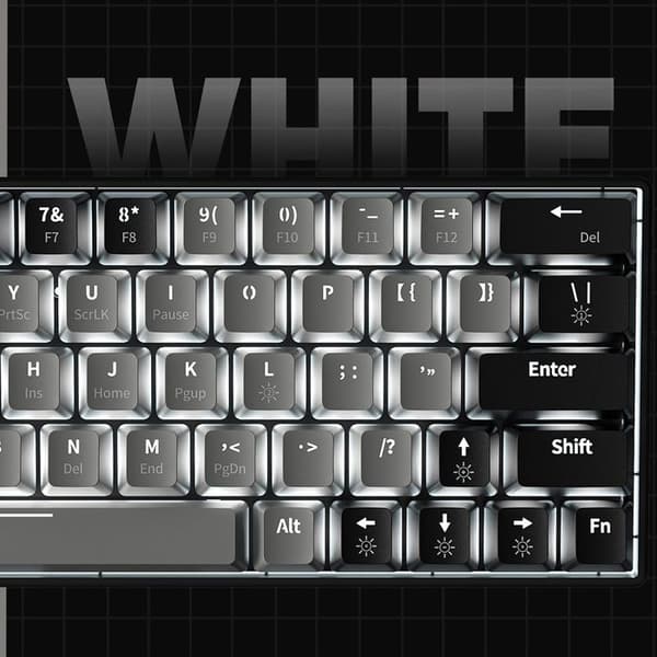 Klavert QWERT TD® dubbel färg 87 tangenter mekaniskt tangentbord Typ-C USB trådbundet tyst stödläge spel tangentbord hot-swapbare tangenter