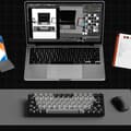 Miniatyrbild 2 av 4: Klavert QWERT TD® dubbel färg 87 tangenter mekaniskt tangentbord Typ-C USB trådbundet tyst stödläge spel tangentbord hot-swapbare tangenter