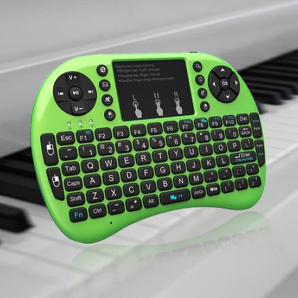 TD® 92 Key Wireless Mini Keyboard Bakgrundsbelyst effekt Plug and Play