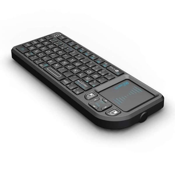 Trådlöst tangentbord - LCC® - Mini AZERTY pektangentbord - Pekplatta - 2,4 GHz - Uppladdningsbart