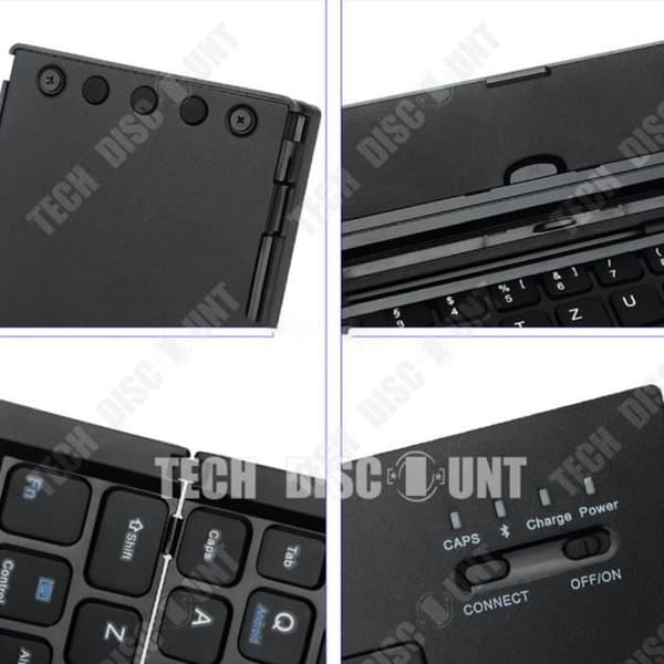 TD® Universal hopfällbart Bluetooth-tangentbord Kompakt och praktiskt