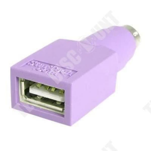 TD® USB-tangentbordsbyte Adapter Två USB-A-portar till DIN-port Connector Link Tangentbord och kringutrustning