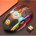 Miniatyrbild 2 av 4: TD® Uppladdningsbar trådlös mus E-sport Gaming RGB-upplyst Silent Mute-mus