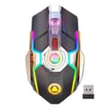 Miniatyrbild 1 av 4: TD® Uppladdningsbar trådlös mus E-sport Gaming RGB-upplyst Silent Mute-mus