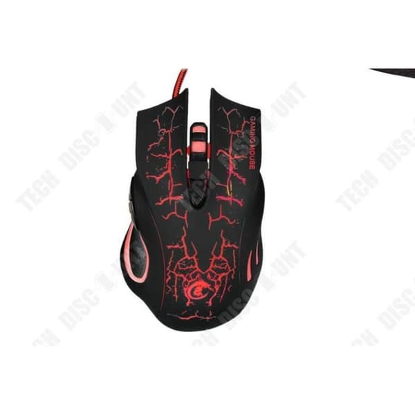 Gamingtangentbord och mus - TD® - LED 2.4G - Kabelansluten - Ergonomisk - LED-bakgrundsbelysning
