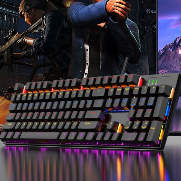 Mechaniskt Tangentbord - INN® - QWERTY - 104 Tangenter - Trådlös - Belyst