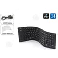 Miniatyrbild 3 av 4: INN® Silicon Keyboard Silica Gel USB 108 Keys Folding Bluetooth Trådlöst vattentätt tangentbord