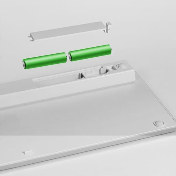 TD® Externt franskt Azerty tangentbord X5 trådlös bluetooth mobil surfplatta ipad stationär dator vit utan mus med 78 tangenter