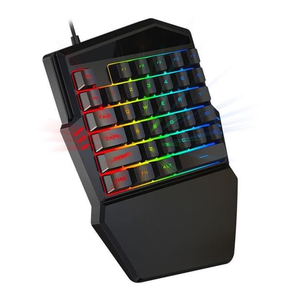 Mekaniskt tangentbord - TD® - 35 tangenter - RGB-bakgrundsbelysning - Kabelanslutet - Makroinspelning