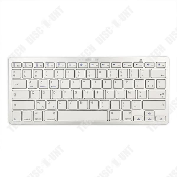 TD® trådlöst tangentbord TD® Bluetooth metalliskt tangentbord X Arkitektur Vitt tangentbord Universal Bluetooth Gaming Office-tangentbord