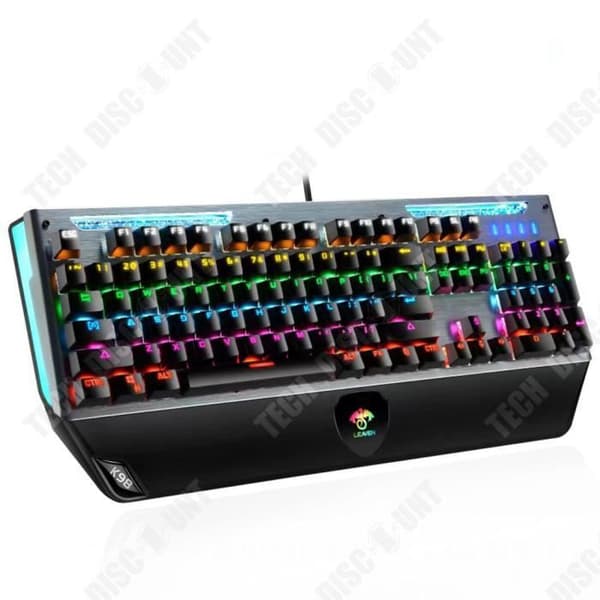 Mekaniskt tangentbord - TD® - 104 tangenter - Bakgrundsbelyst - Trådbunden - Vattentät