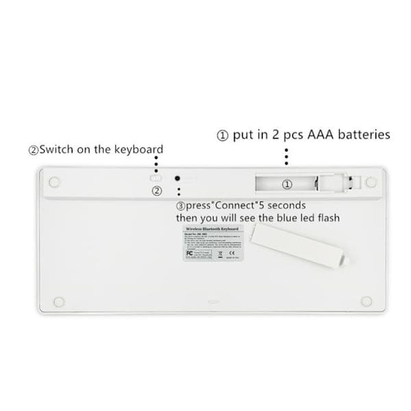 LCC® franskt tangentbord 285*120*18mm Wireless Bluetooth 3.0 Lätt att bära