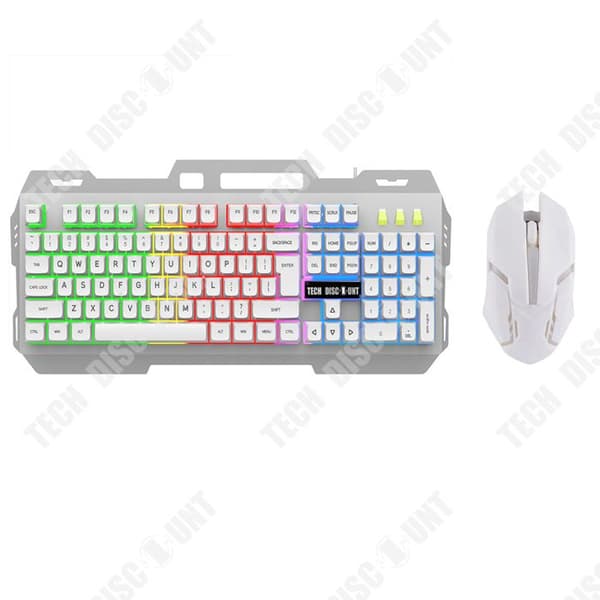 Inkluderar INN®104 tangentbord och mus USB-laddning trådbundet tangentbord 2,4G vattentålig färgglada belysningseffekter gaming tangentbord