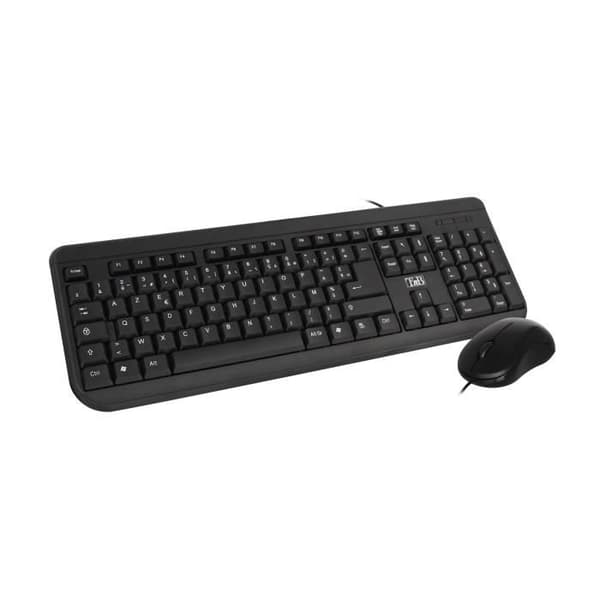 T'nB Streamline trådbundet tangentbord + mus Svart