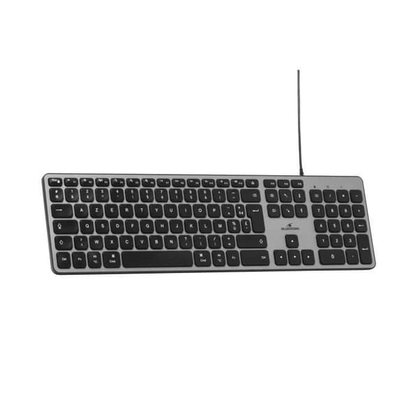 Trådbundet tangentbord - Bluestork - KB Mac - Azerty - Mac-kompatibelt - Svart