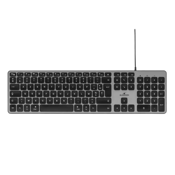 Trådbundet tangentbord - Bluestork - KB Mac - Azerty - Mac-kompatibelt - Svart