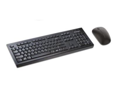 Kensington KM270 EQ - Tastatur- og mussett - full size - trådløs - 2.4 GHz, Bluetooth - QWERTY - US International Sort