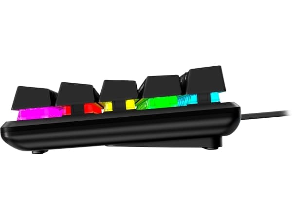 HyperX 60 Alloy Origins AQUA Gaming-tangentbord, 60%, Kabel, USB, Mekaniska tangentbrytare, RGB LED, Svart