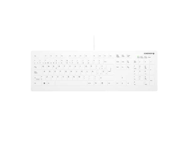 Active Key AK-C8112 - Tastatur - medical - 100% - full size - vaskbar - USB - QWERTY - Spansk - tastsvitsj: CHERRY SX - hvit