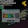 Miniatyrbild 5 av 7: Clavier Gamer - The G-Lab - KEYZ CAESIUM - RGB - Svart &amp; grå - TKL