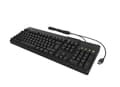 Miniatyrbild 1 av 2: KeySonic KSK-8040U-CR, Fuld størrelse (100 %), Ledningsført, USB, Membran, Sort