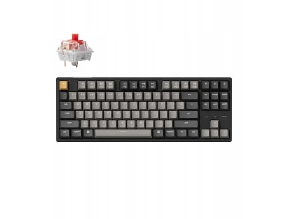 Keychron - C1 Pro QMK/VIA trådbundet mekaniskt tangentbord - programmerbart RGB Red Keychron K Pro Hot-Swap mekaniskt tangentbord