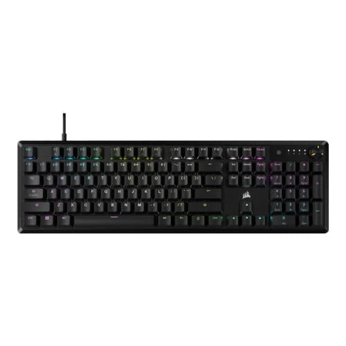 CORSAIR K70 CORE RGB - tangentbord - mekaniskt, gaming - 100% full size - QWERTY - amerikansk - svart Inmatningsenhet Svart