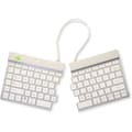 Miniatyrbild 1 av 4: Ergonomiskt delat tangentbord - R-GO TOOLS - Bluetooth 5.0 - QWERTY US - Pausprogramvara - Vit