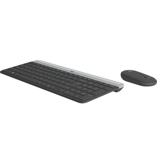 Logitech MK470 QWERTY Trådlöst RF-tangentbord Dansk, finsk, norsk, svensk grafit
