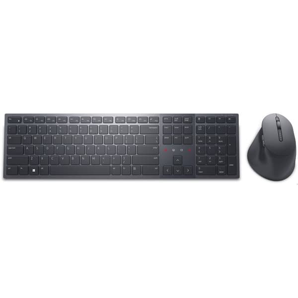 Tangentbord och mus - DELL - KM900 - Trådlös RF och Bluetooth - QWERTY US International - Grafit