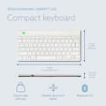 Miniatyrbild 3 av 4: Kompakt Tangentbord - R-Go - Bluetooth 5.0 - Ergonomisk - Platt Design - Anti-RSI
