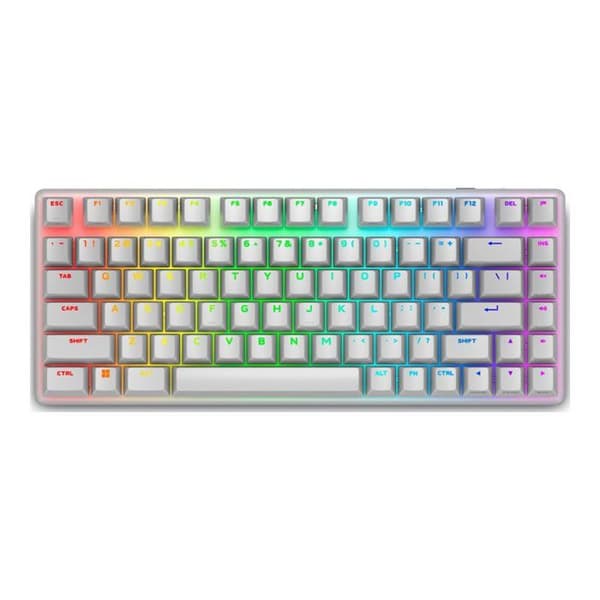 Trådlöst speltangentbord - ALIENWARE - Pro - Mekaniskt - RGB-bakgrundsbelyst - Lunar Light Vit
