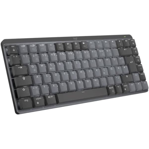 Tangentbord - LOGITECH - MX Mechanical Mini - Trådlös - Bakgrundsbelyst - QWERTZ Grå
