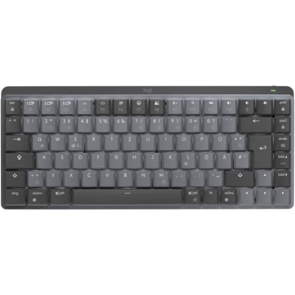 Tangentbord - LOGITECH - MX Mechanical Mini - Trådlös - Bakgrundsbelyst - QWERTZ Grå