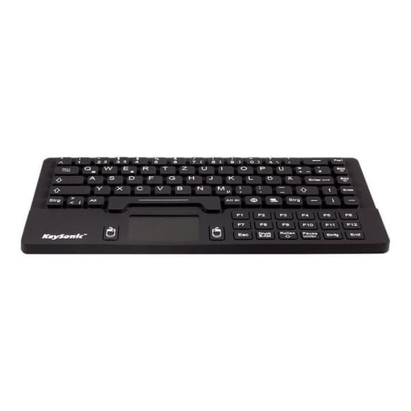 KeySonic KSK-5031IN Tangentbord med USB-pekplatta - Svart Svart