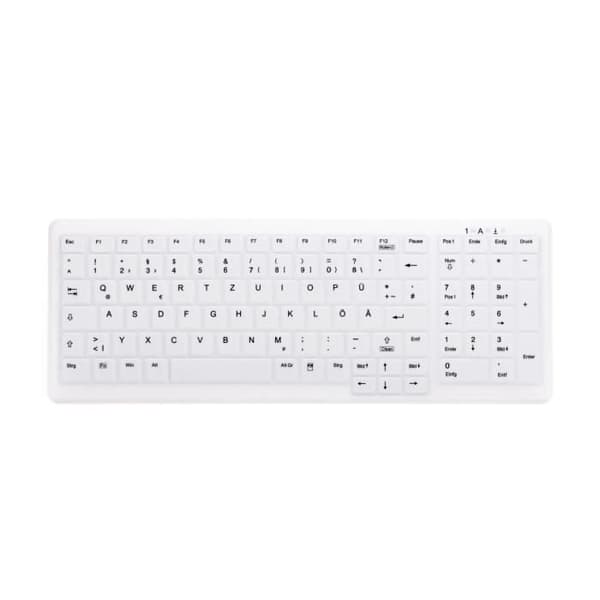 CHERRY AK-C7000 tangentbord RF Trådlös QWERTZ German White Vit