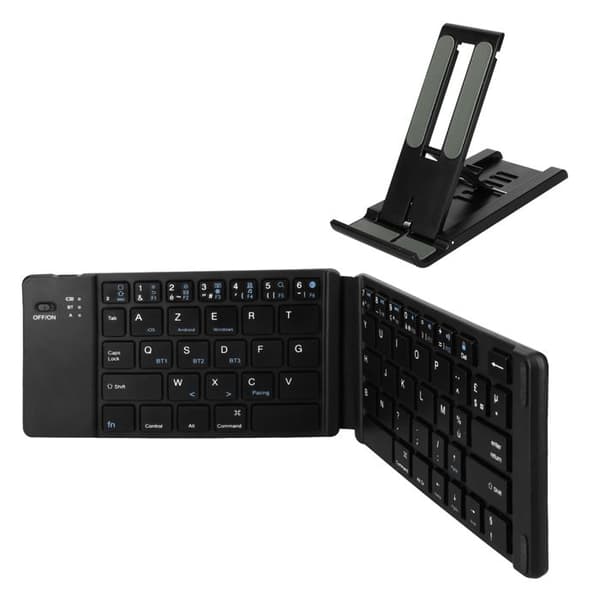 Bluetooth-tangentbord AZERTY, Android, iOS och Windows, stöd ingår