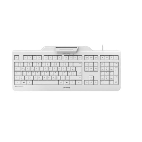 CHERRY SECURE BOARD 1.0 TYSK QWERTZ USB TANGENTBORD GRÅ (JK-A0400DE-0