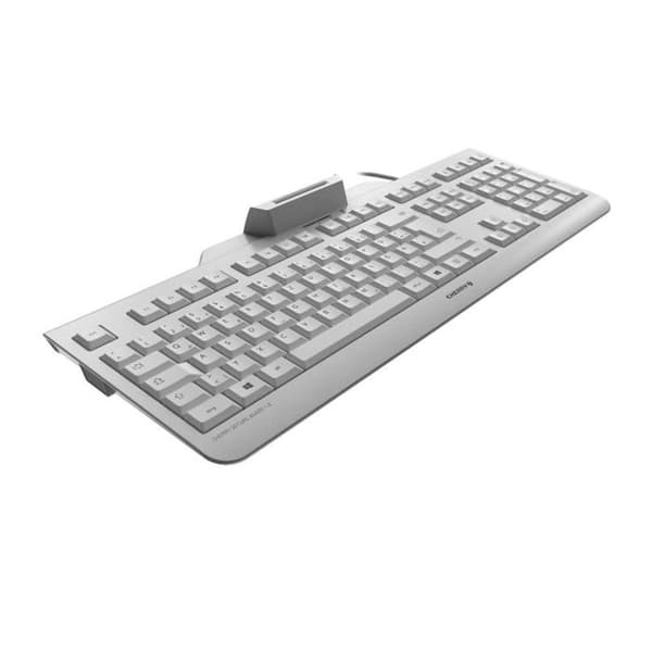 CHERRY SECURE BOARD 1.0 TYSK QWERTZ USB TANGENTBORD GRÅ (JK-A0400DE-0