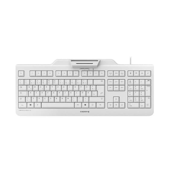 CHERRY SECURE BOARD 1.0 TYSK QWERTZ USB TANGENTBORD GRÅ (JK-A0400DE-0