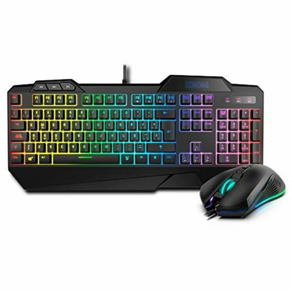 Gaming-tastatur og -mus Krom NXKROMKRSHRSP Sort