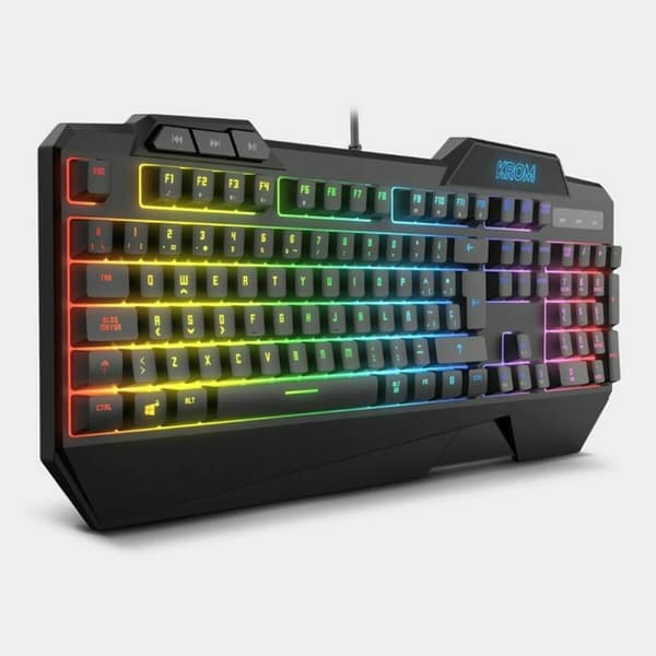 Gaming-tastatur og -mus Krom NXKROMKRSHRSP Sort